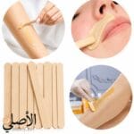 أعواد شمع خشبية لإزالة شعر الوجه والشفاه