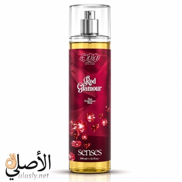 إيفا سينسيز بودي سبلاش Red Glamour سعة 240 مل للسيدات بنوتات الماندرين والفانيليا والياسمين