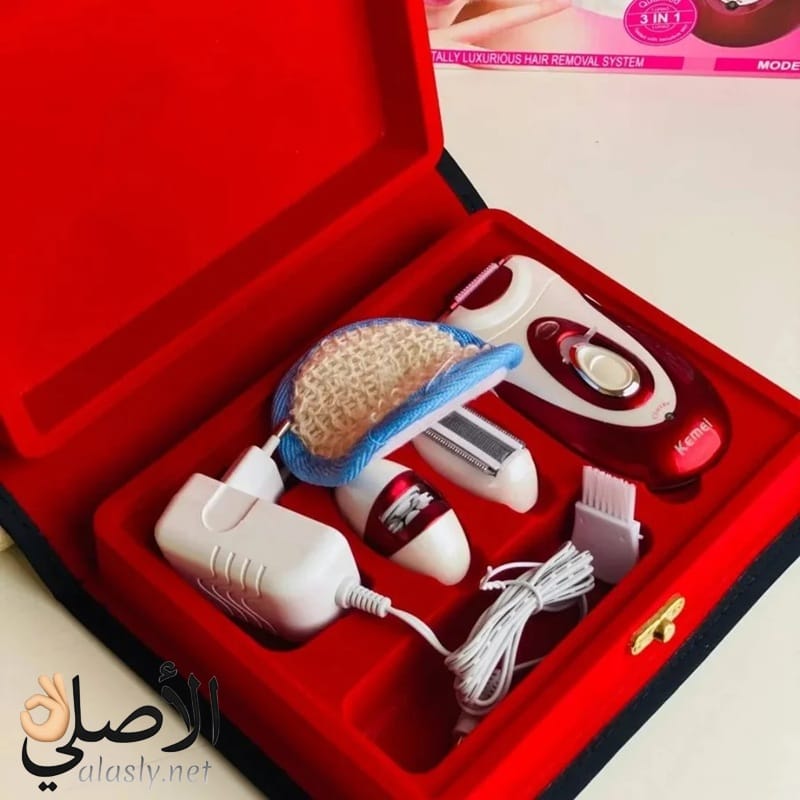 rn-image_picker_lib_temp_cd9dd385-94b4-4f5b-ab51-db6872267537 ماكينة إزالة الشعر الحريمي كيمي Kemei 1888 نعومة ودقة عالية - الصورة 1