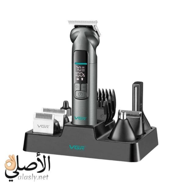 VGR مجموعة حلاقة للرجال 14 في 1 096 بتصميم معدني للعناية بالشعر واللحية