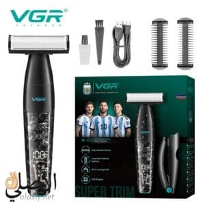 VGR ماكينة حلاقة للجسم والذقن والأماكن الحساسة 632 بتصميم عملي للعناية الشخصية