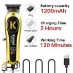 ماكينة حلاقة كيمي KM-1801 بشاشة رقمية لعرض مستوى الطاقة ومتابعة حالة الشحن