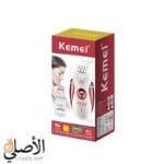 ALT 5: ماكينة إزالة الشعر كيمي KM-2530 مع عبوة المنتج وملحقاته المخصصة للعناية الشخصية