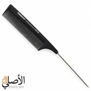 توني آند جاي مشط كربون مضاد للكهرباء الساكنة 06700 بطرف معدني لتقسيم الشعر والتصفيف